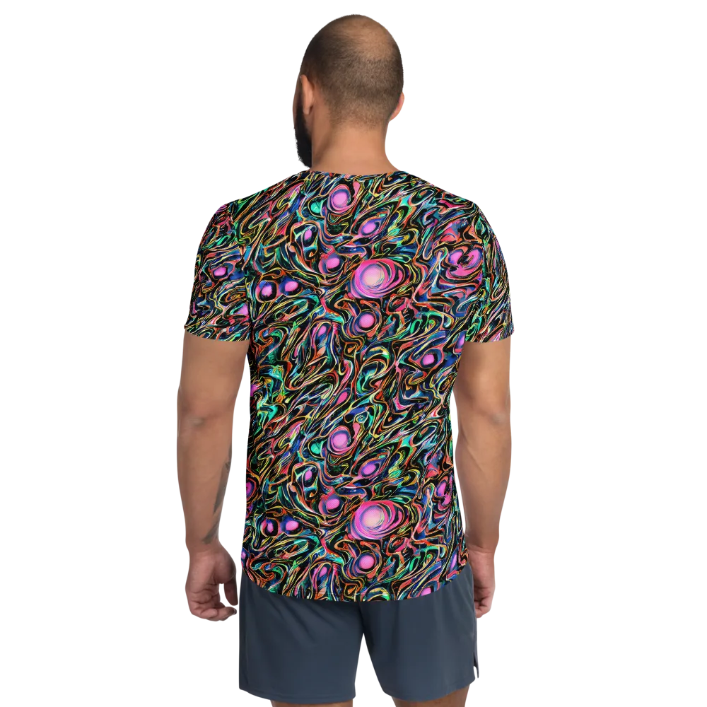 Molten Neon on Men's Athletic T-Shirt — Back