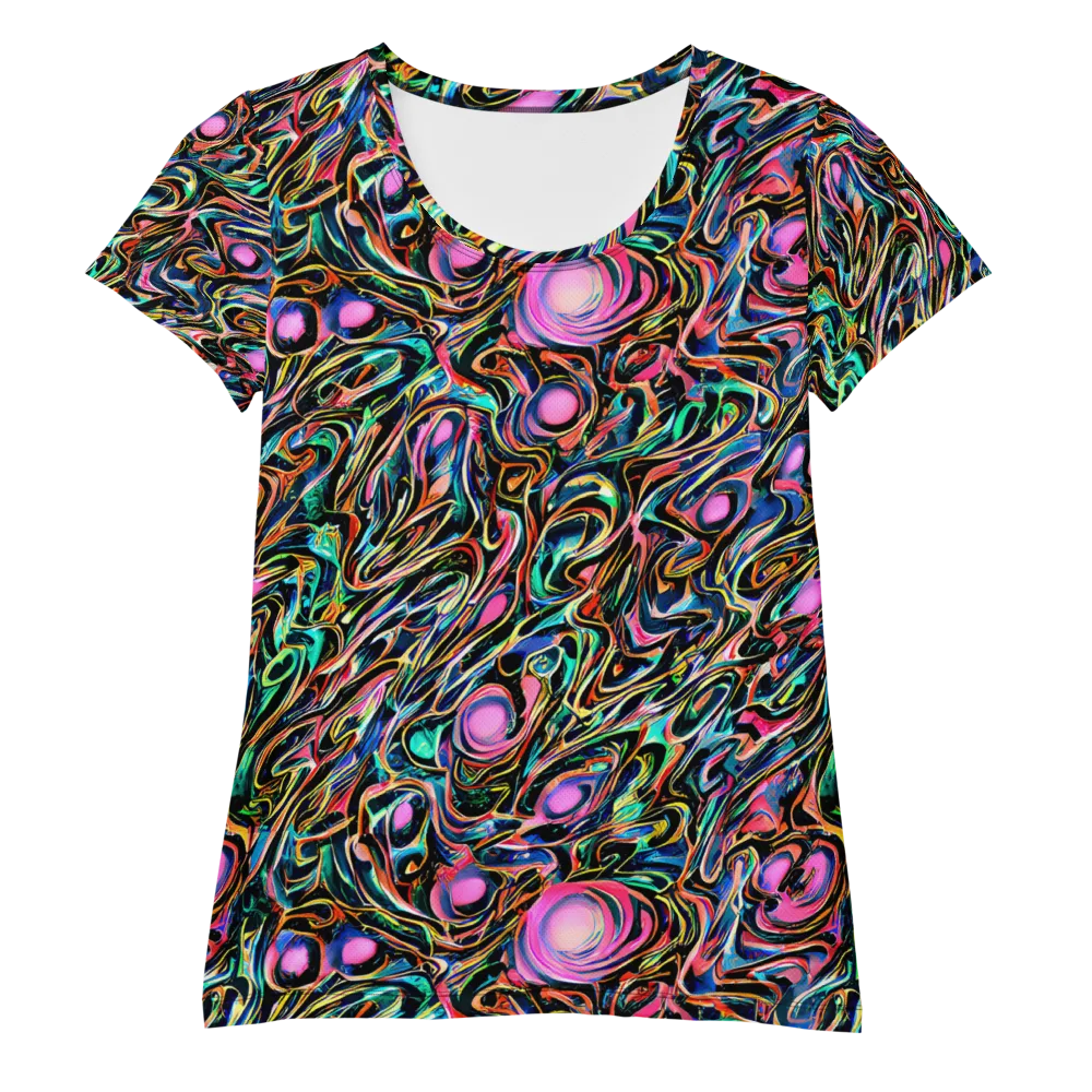 Molten Neon on Women's Athletic T-Shirt — Front