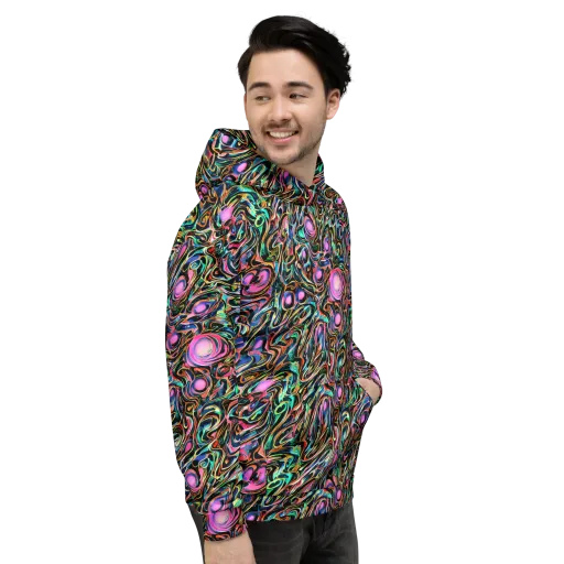 Molten Neon on a Hoodie
