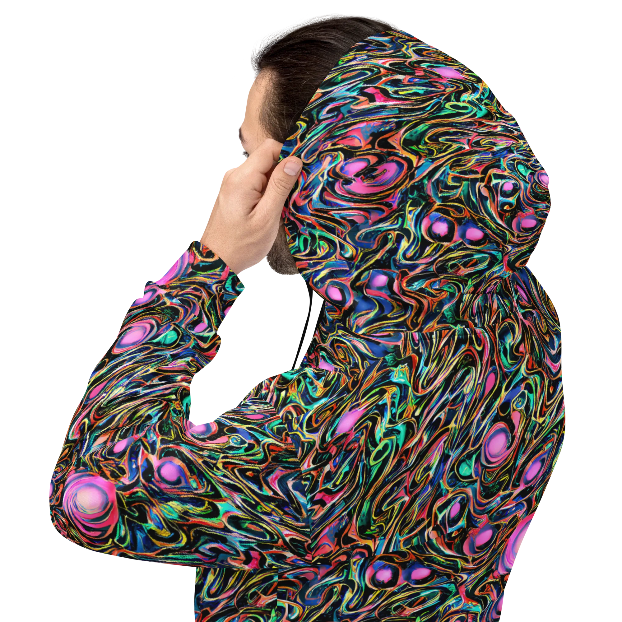 Molten Neon on Hoodie — Back