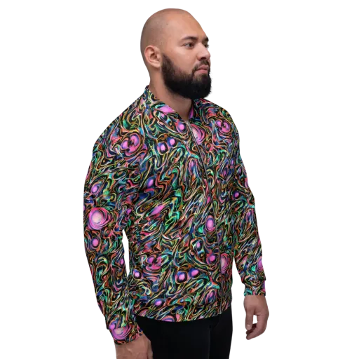 Molten Neon on a Bomber Jacket