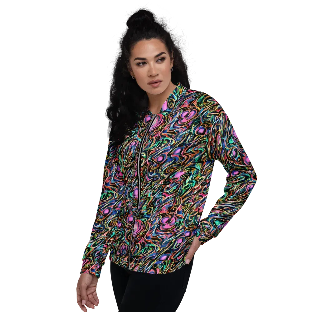 Molten Neon on Bomber Jacket — Left