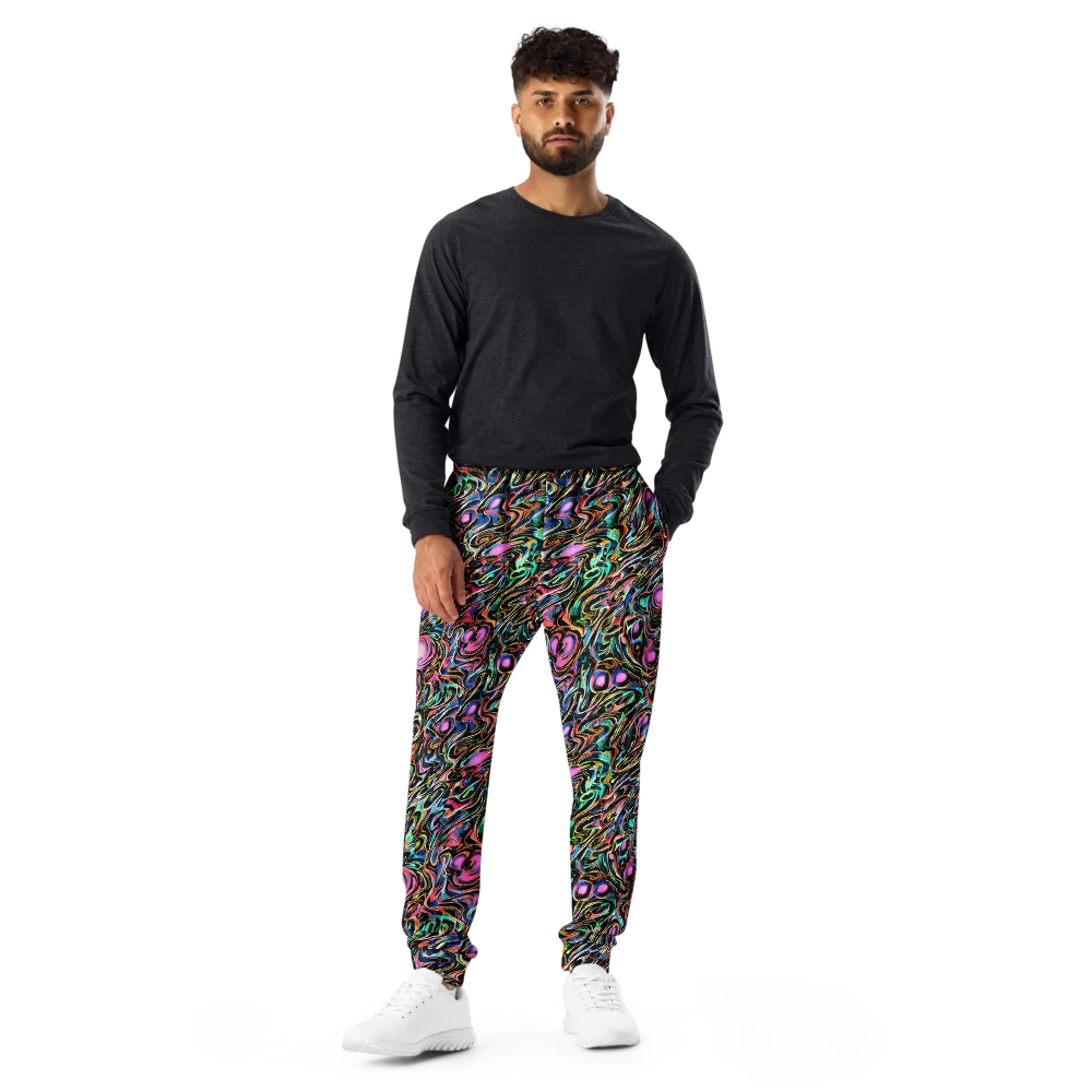 Molten Neon on Men's Joggers — Front