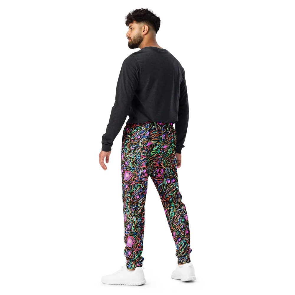 Molten Neon on Men's Joggers — Back