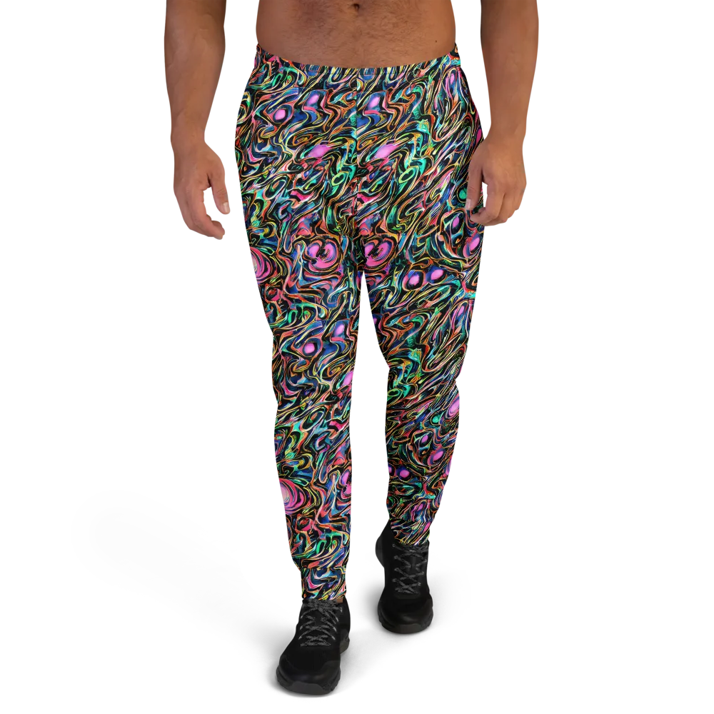 Molten Neon on Men's Joggers — Front