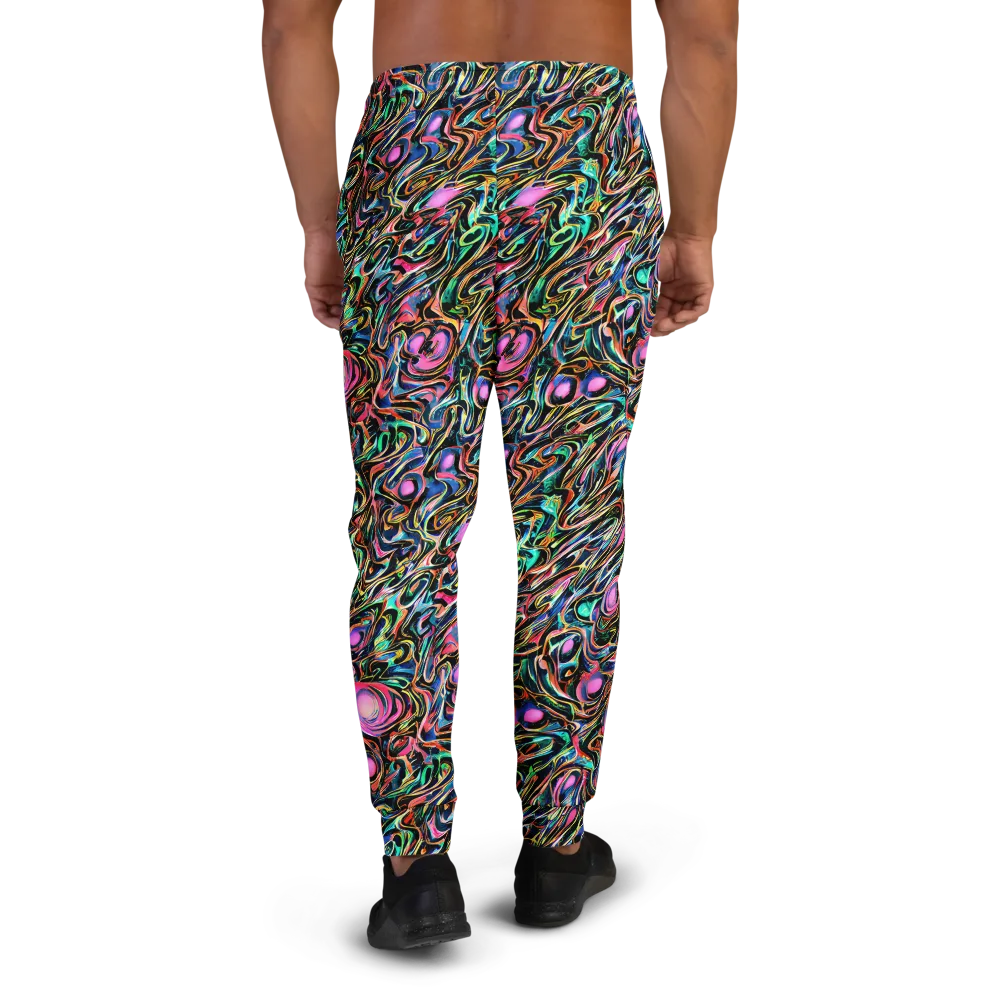 Molten Neon on Men's Joggers — Back