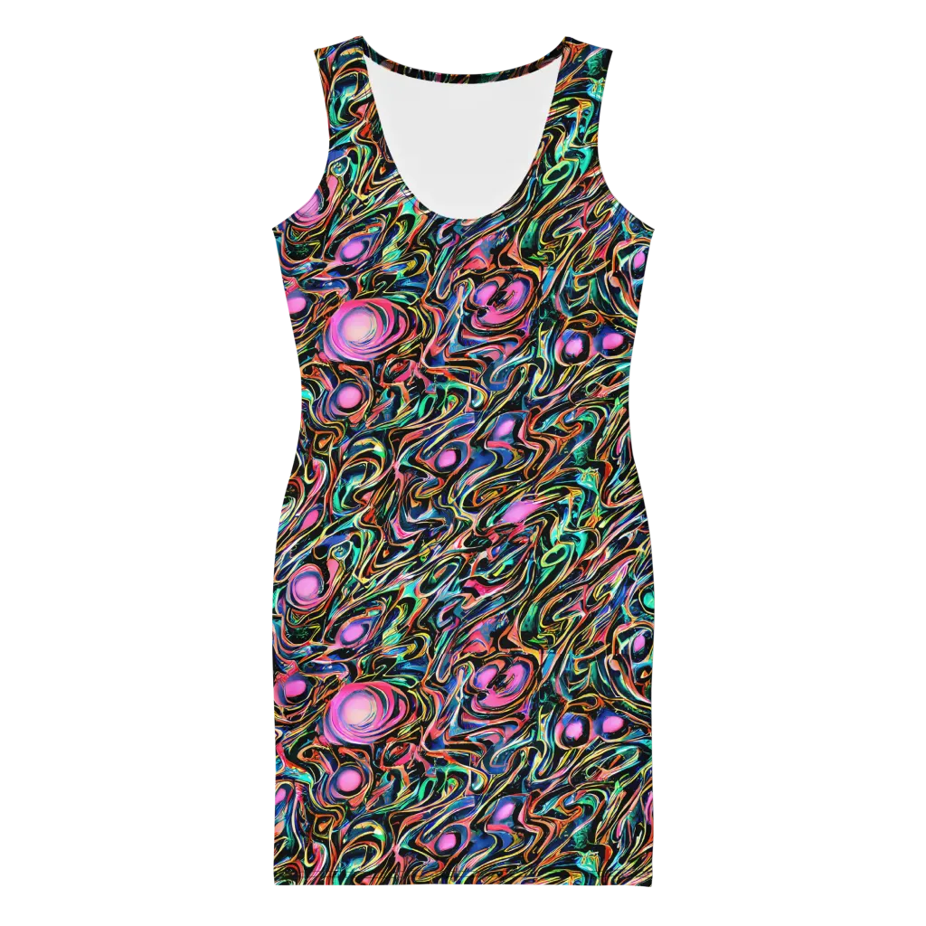 Molten Neon on Bodycon Dress — Front