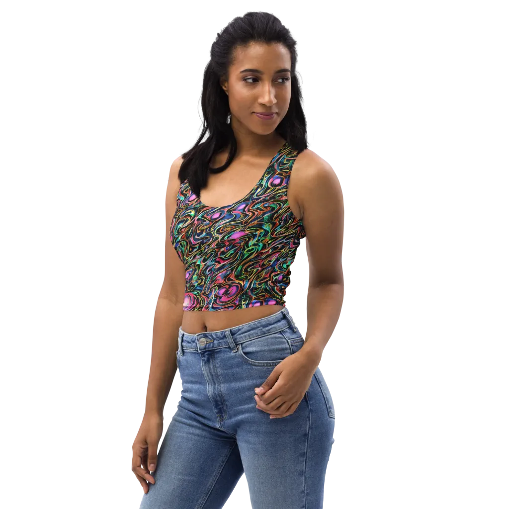 Molten Neon on Crop Top — Left Front