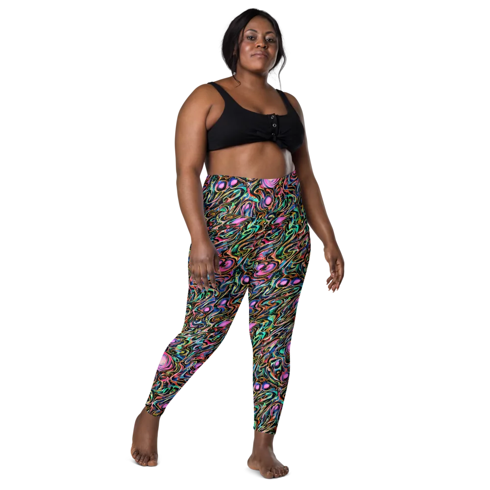 Molten Neon on Leggings with Pockets — Front