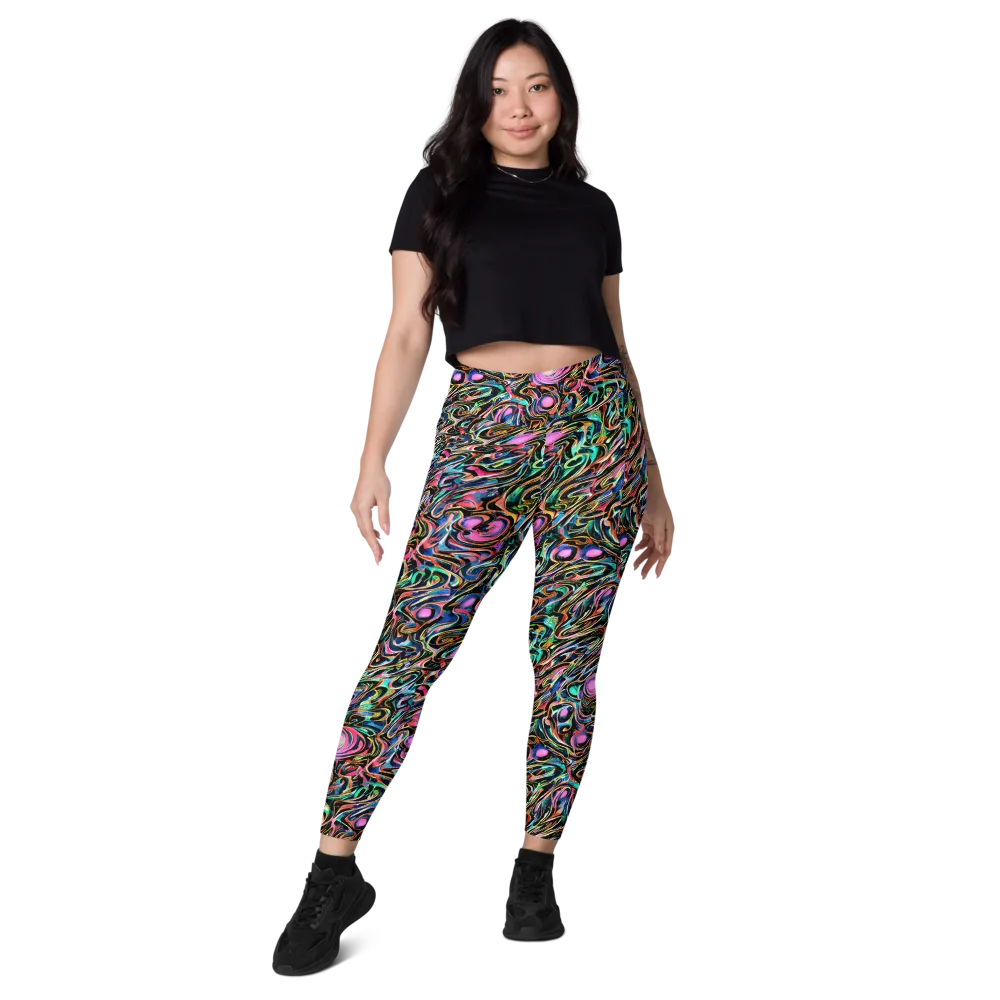 Molten Neon on Leggings with Pockets — Front