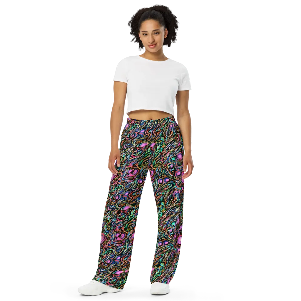 Molten Neon on Wide-Leg Pants — Front