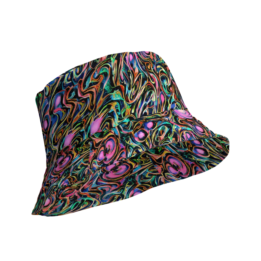 Molten Neon on Reversible Bucket Hat — Product details Outside
