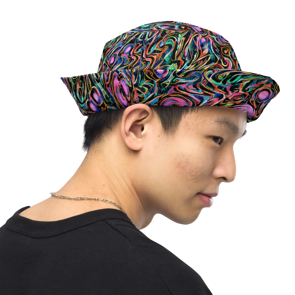 Molten Neon on Reversible Bucket Hat — Right Outside