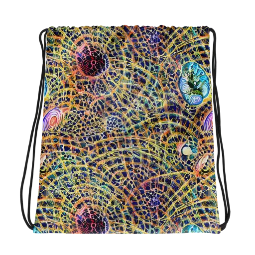 Kaleidoscopic Circuit on a Drawstring Bag