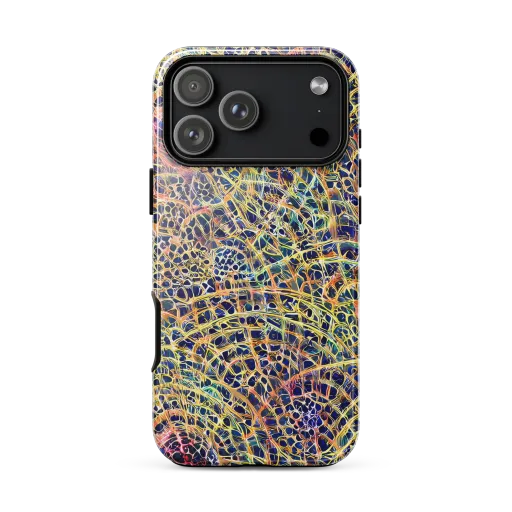 Kaleidoscopic Circuit on a Tough Case for iPhone®