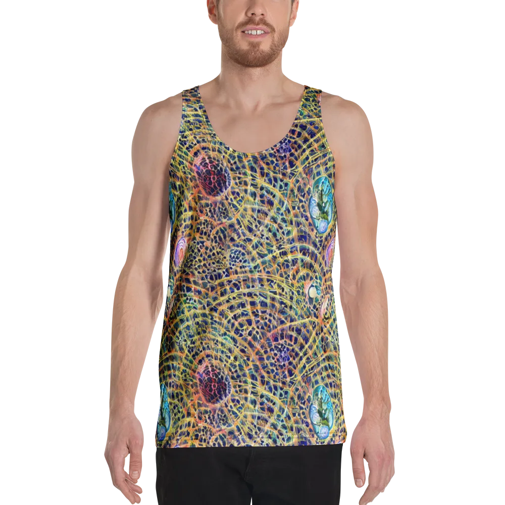 Kaleidoscopic Circuit on Men's Tank Top — Front