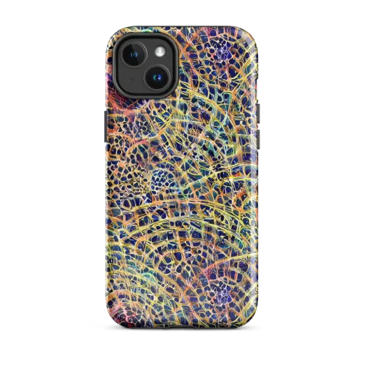 Kaleidoscopic Circuit on a MagSafe Tough Case for iPhone®
