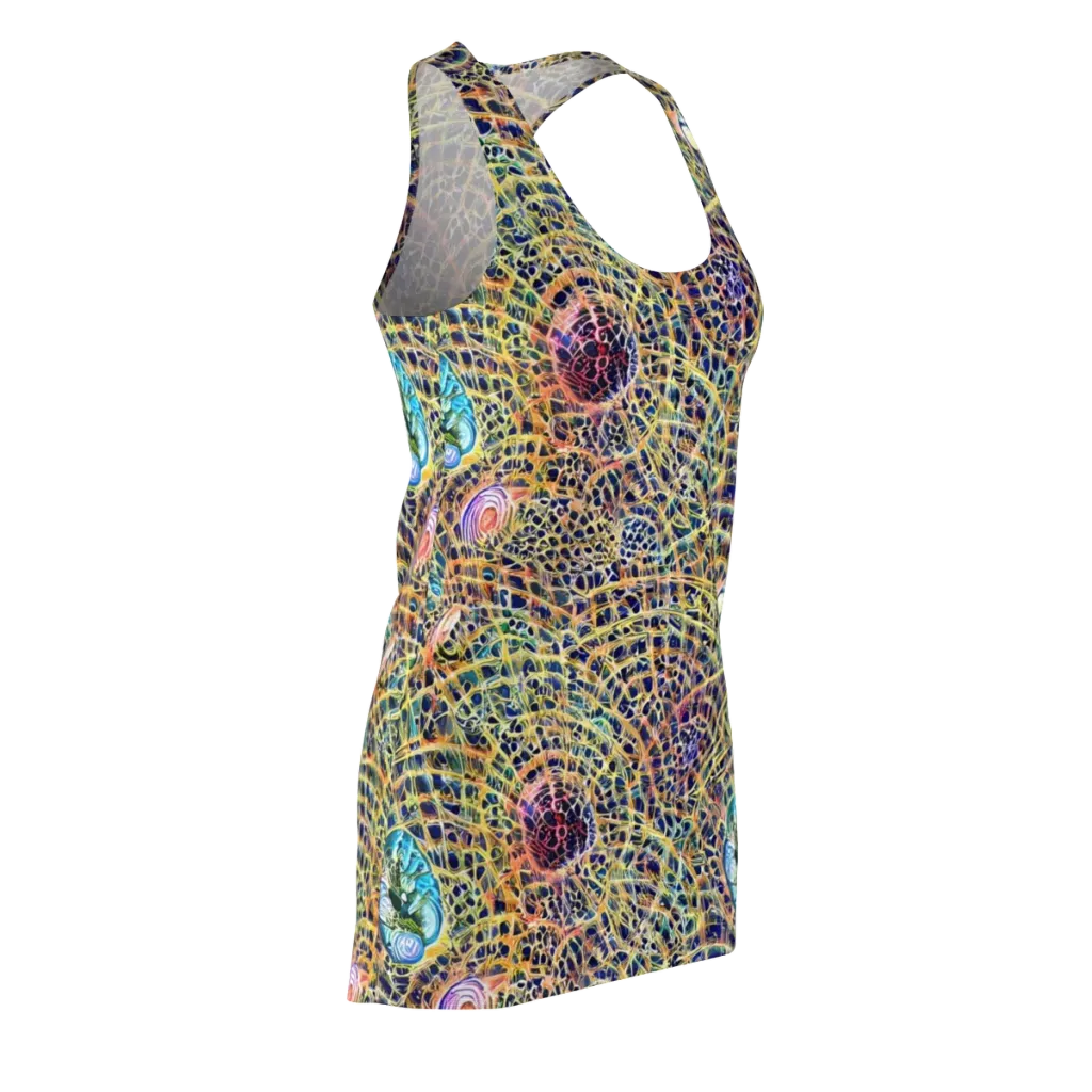 Kaleidoscopic Circuit on Racerback Dress — Front Side
