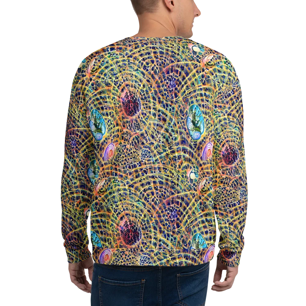 Kaleidoscopic Circuit on Sweatshirt — Back
