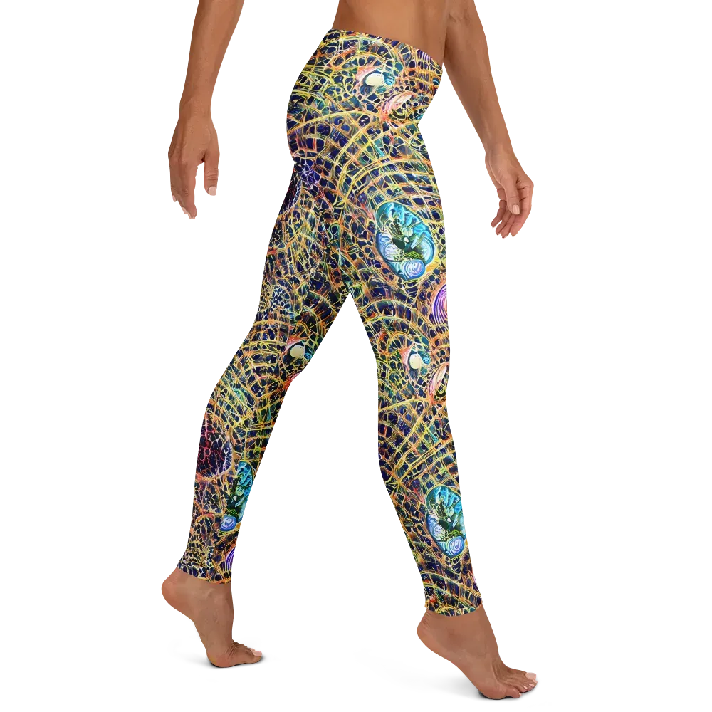 Kaleidoscopic Circuit on Leggings — Right