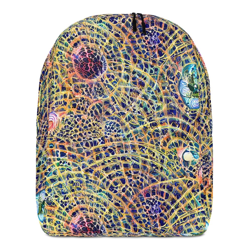 Kaleidoscopic Circuit on Minimalist Backpack — Front