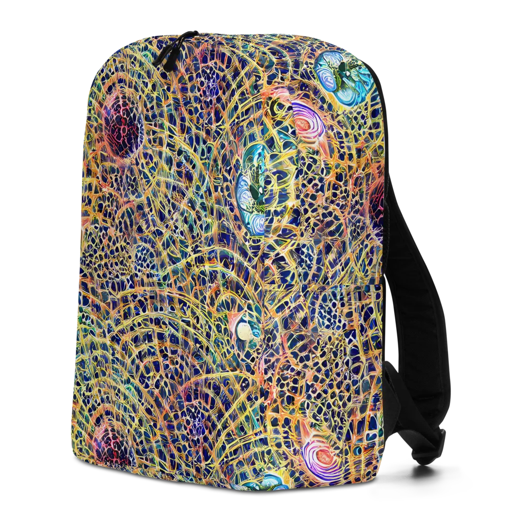 Kaleidoscopic Circuit on Minimalist Backpack — Left