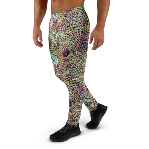Kaleidoscopic Circuit on a Men's Joggers