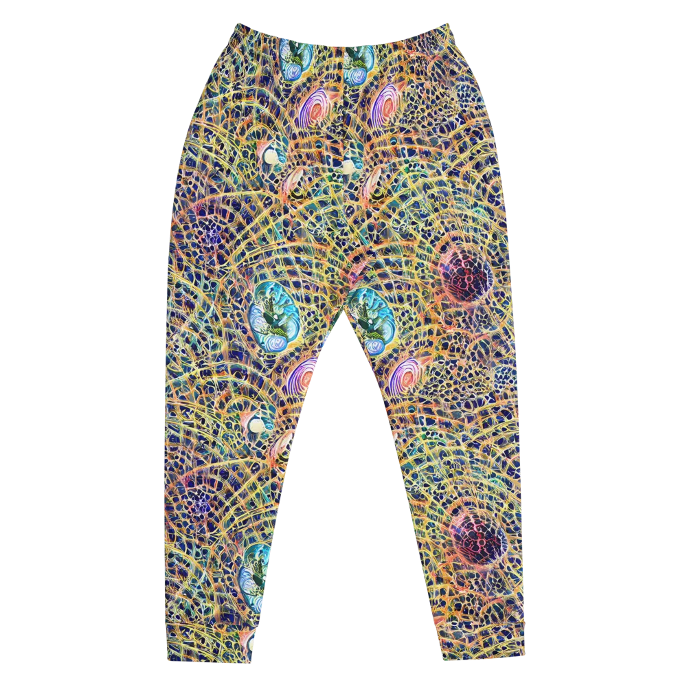 Kaleidoscopic Circuit on Men's Joggers — Front