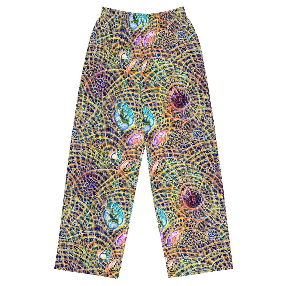 Kaleidoscopic Circuit on Wide-Leg Pants — Front