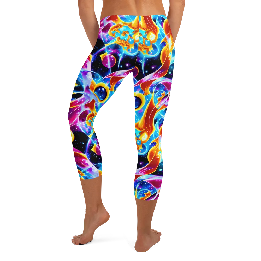 Radiant Gravity on Capri Leggings — Back