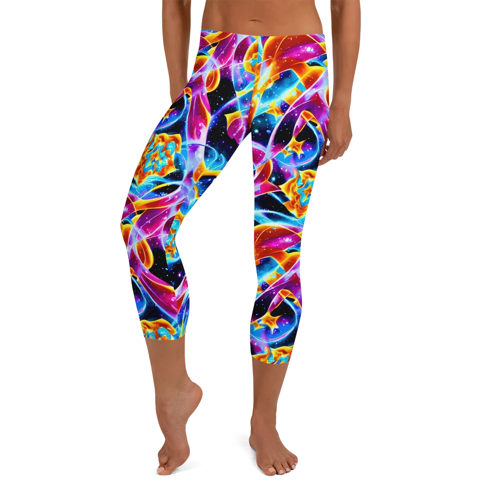 Radiant Gravity on Capri Leggings — Front