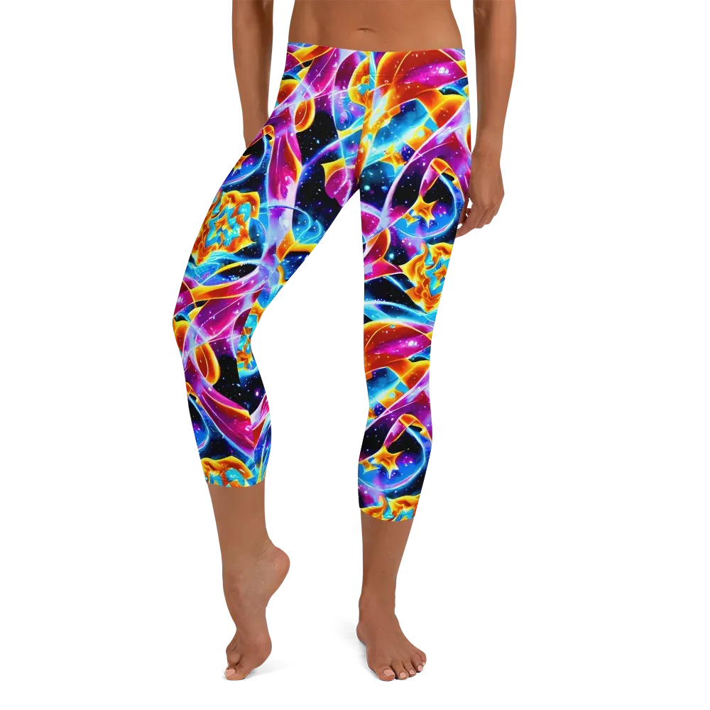 Radiant Gravity on Capri Leggings — Front