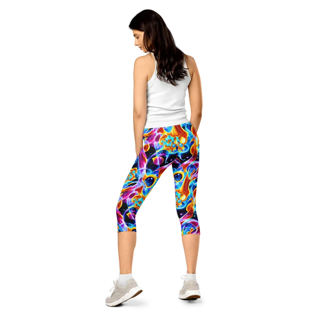 Radiant Gravity on Capri Leggings — Back
