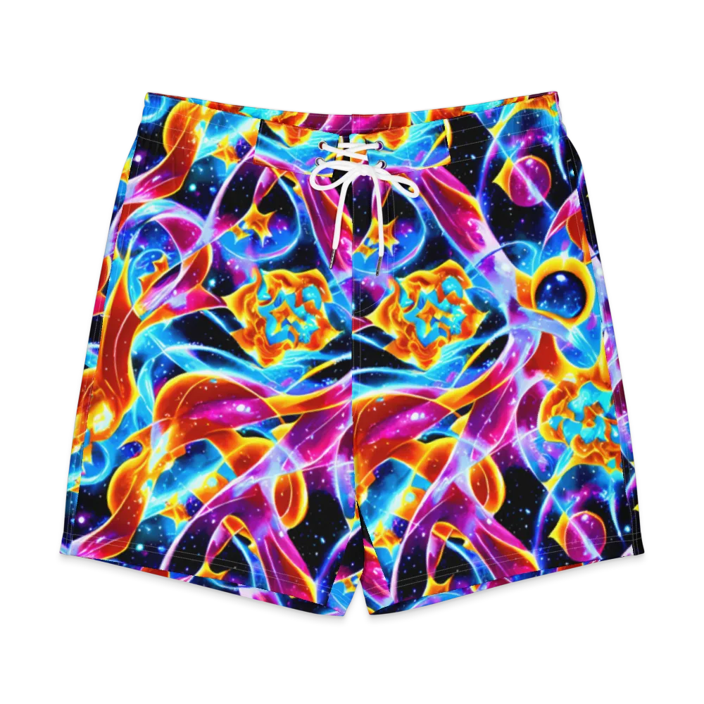 Radiant Gravity on Men's Board Shorts — Front