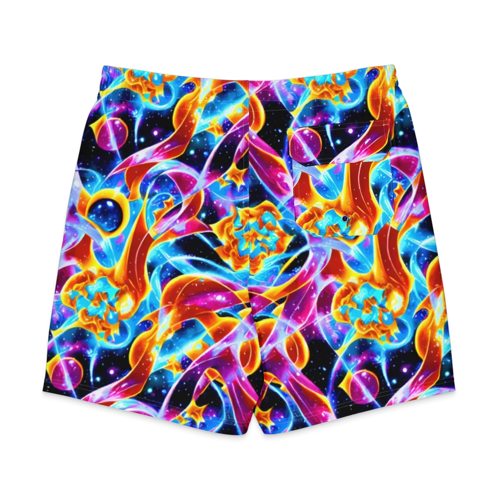 Radiant Gravity on Men's Board Shorts — Back