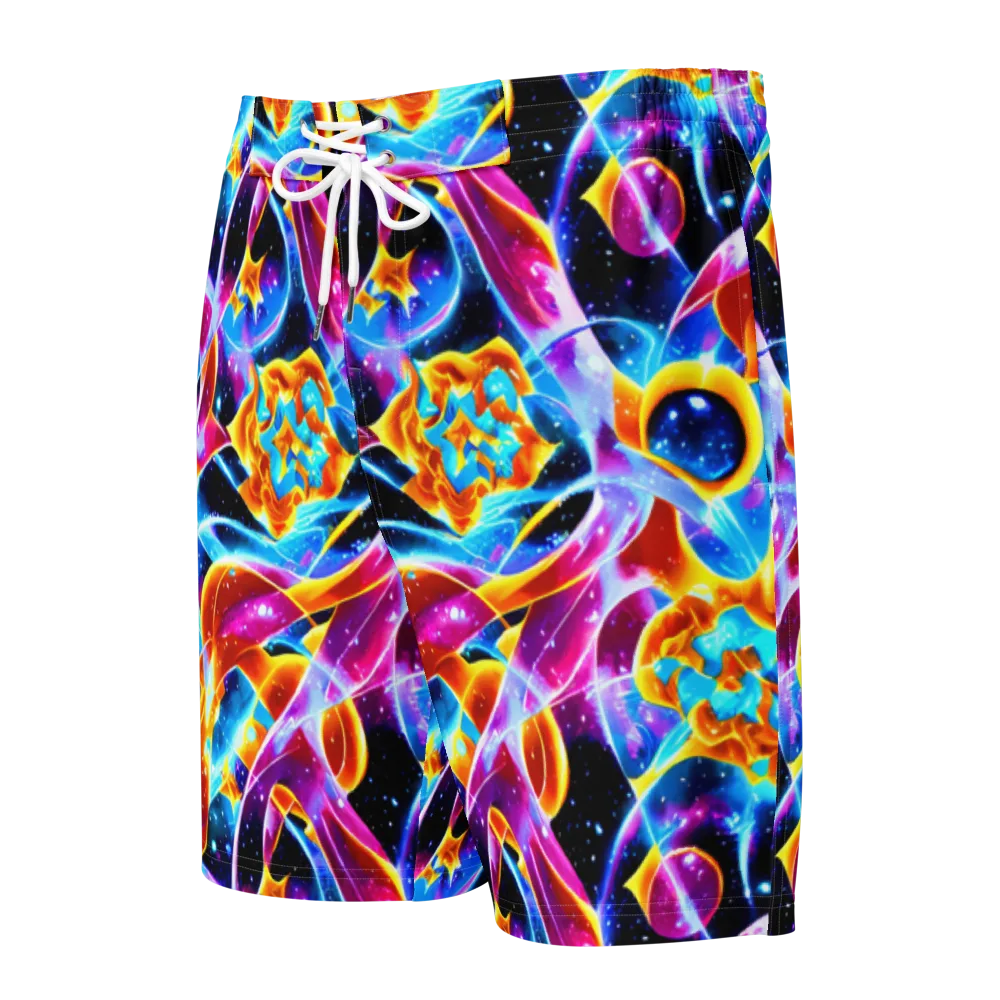 Radiant Gravity on Men's Board Shorts — Front