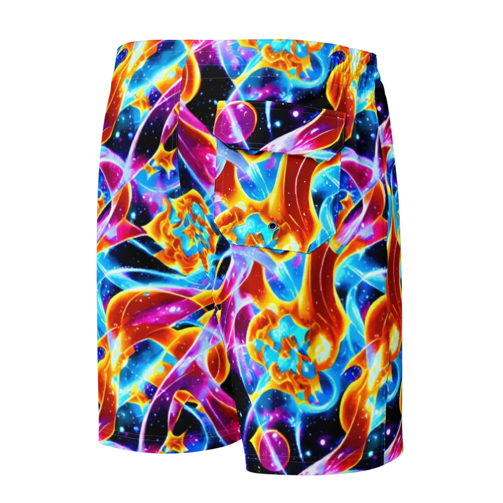 Radiant Gravity on Men's Board Shorts — Back
