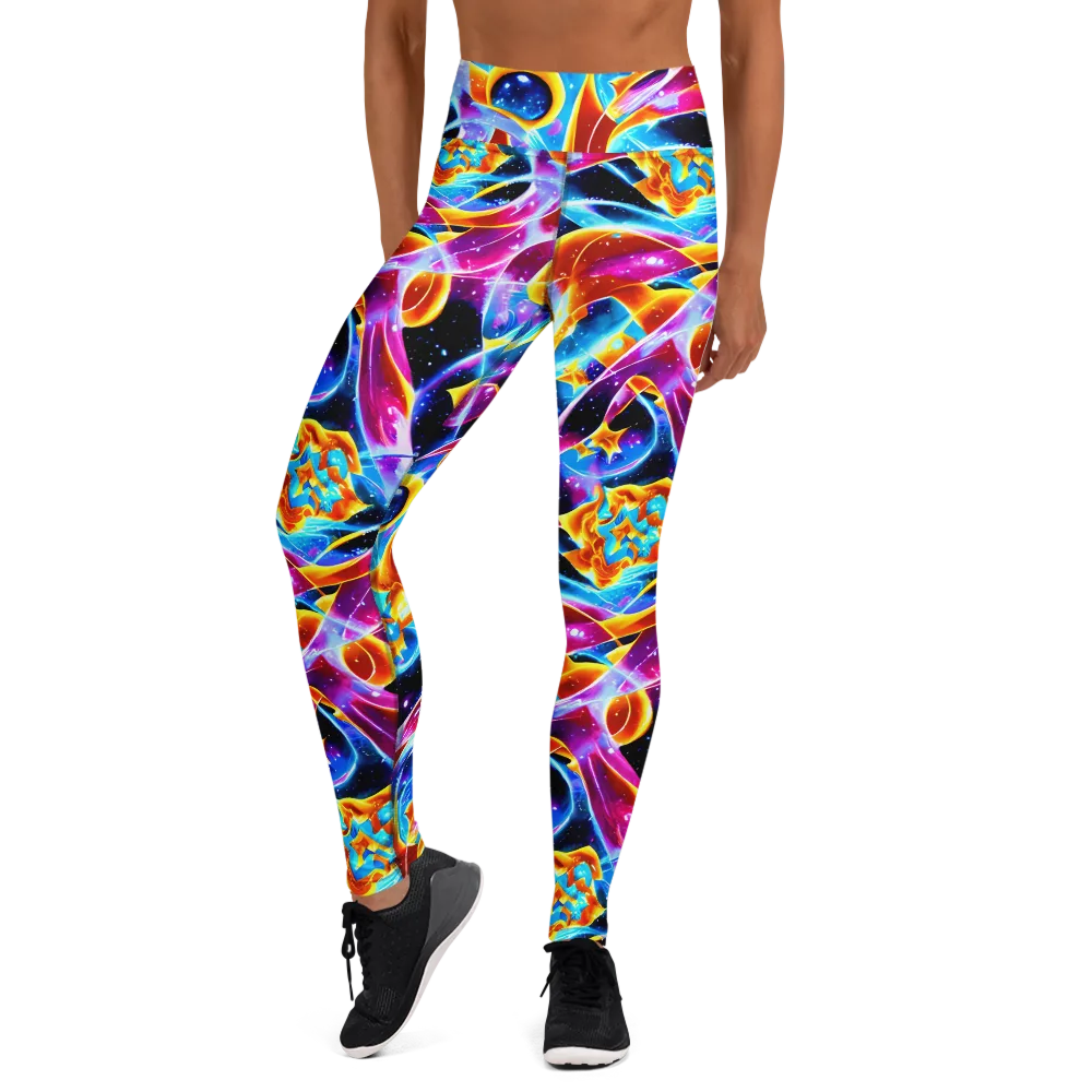 Radiant Gravity on Yoga Leggings — Front
