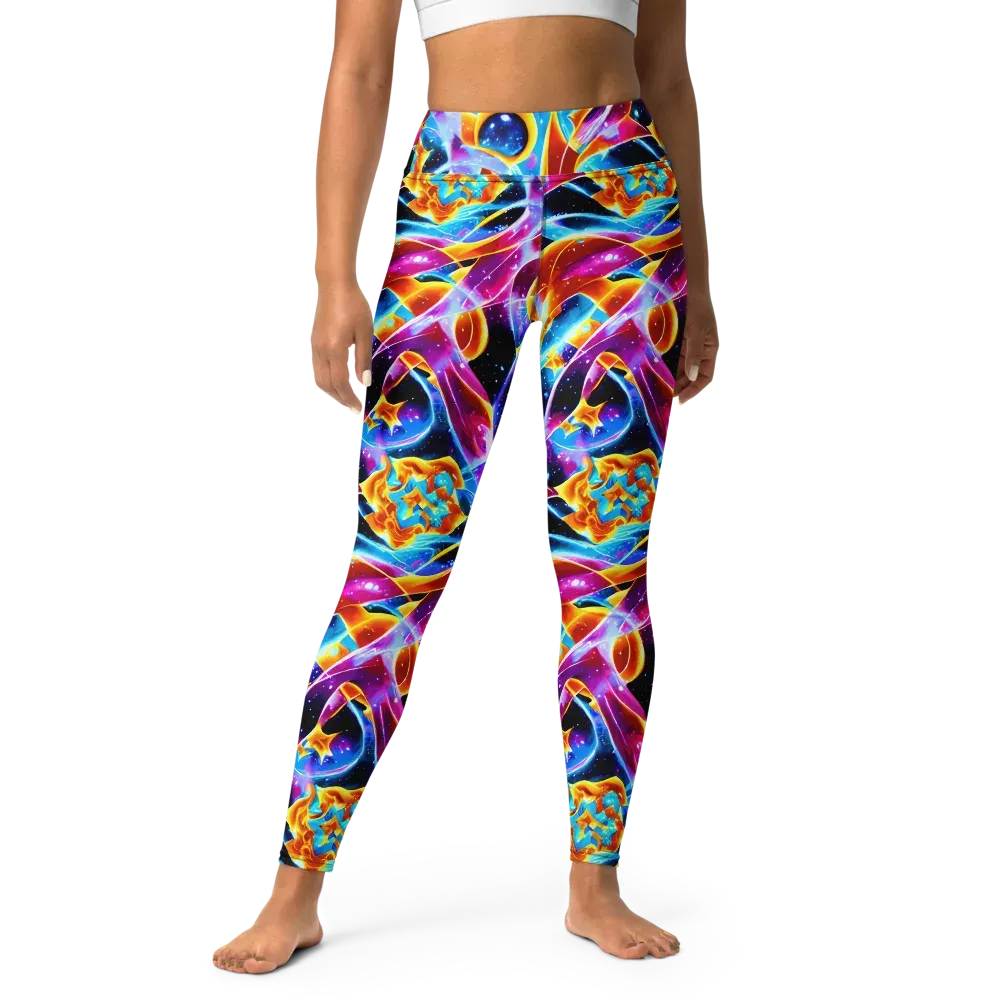 Radiant Gravity on Yoga Leggings — Front