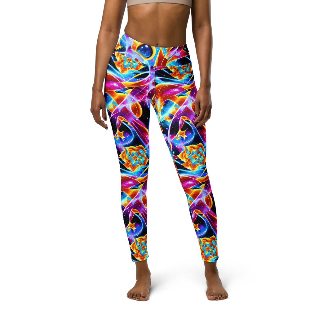 Radiant Gravity on Yoga Leggings — Front