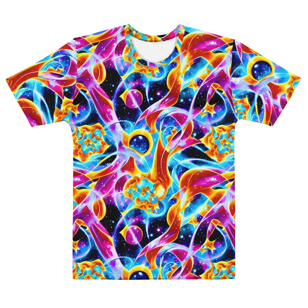 Radiant Gravity on Men's Cotton Crew Neck T-Shirt — Front