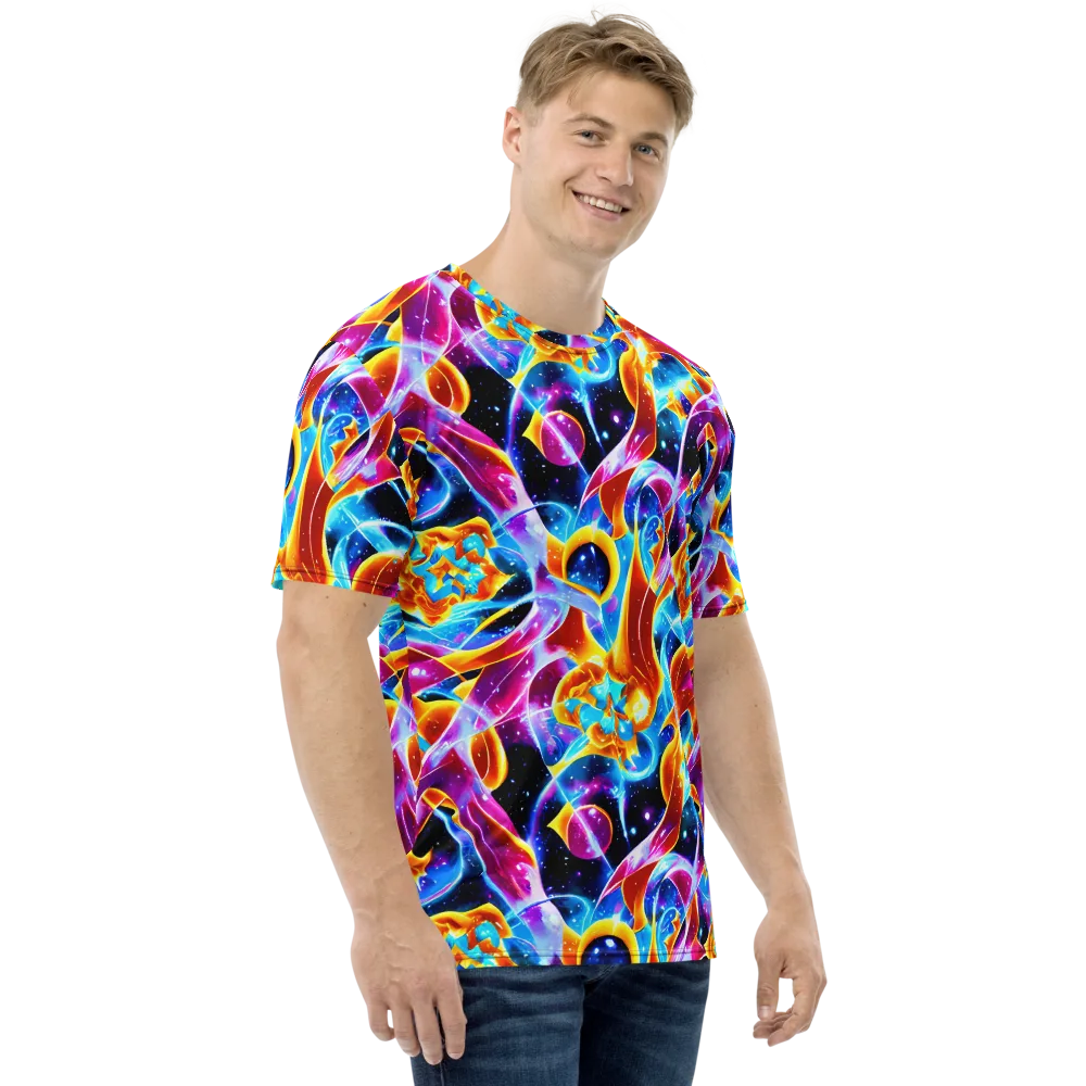 Radiant Gravity on Men's Crew Neck T-Shirt — Right