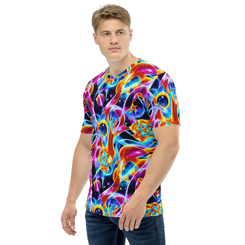 Radiant Gravity on Men's Crew Neck T-Shirt — Left