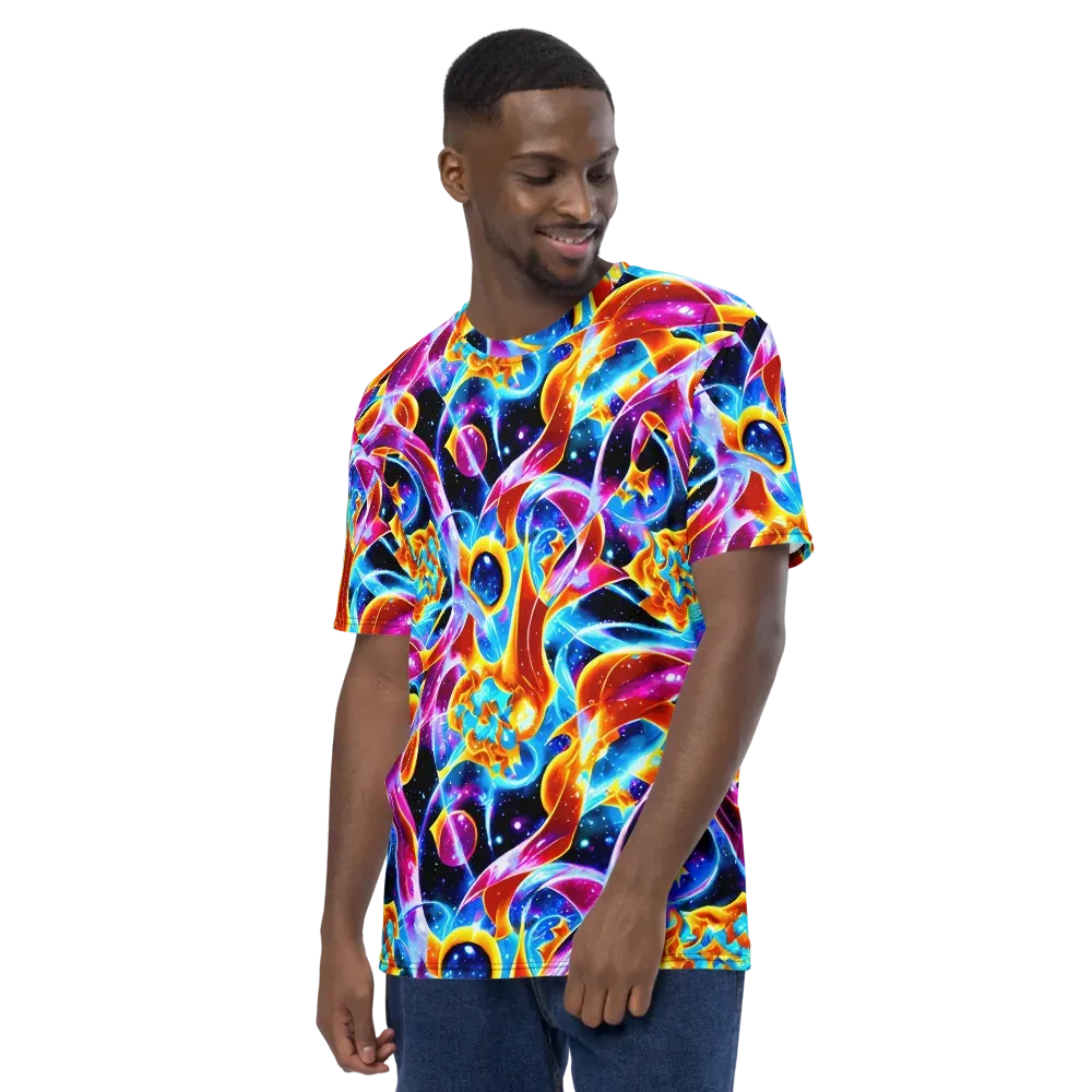 Radiant Gravity on Men's Crew Neck T-Shirt — Left