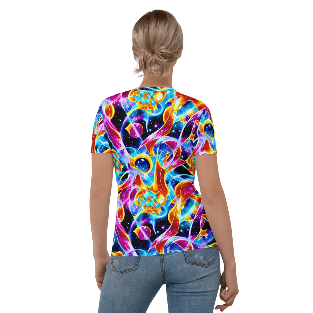 Radiant Gravity on Women's Crew Neck T-Shirt — Back