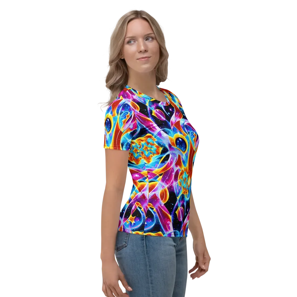Radiant Gravity on Women's Crew Neck T-Shirt — Right