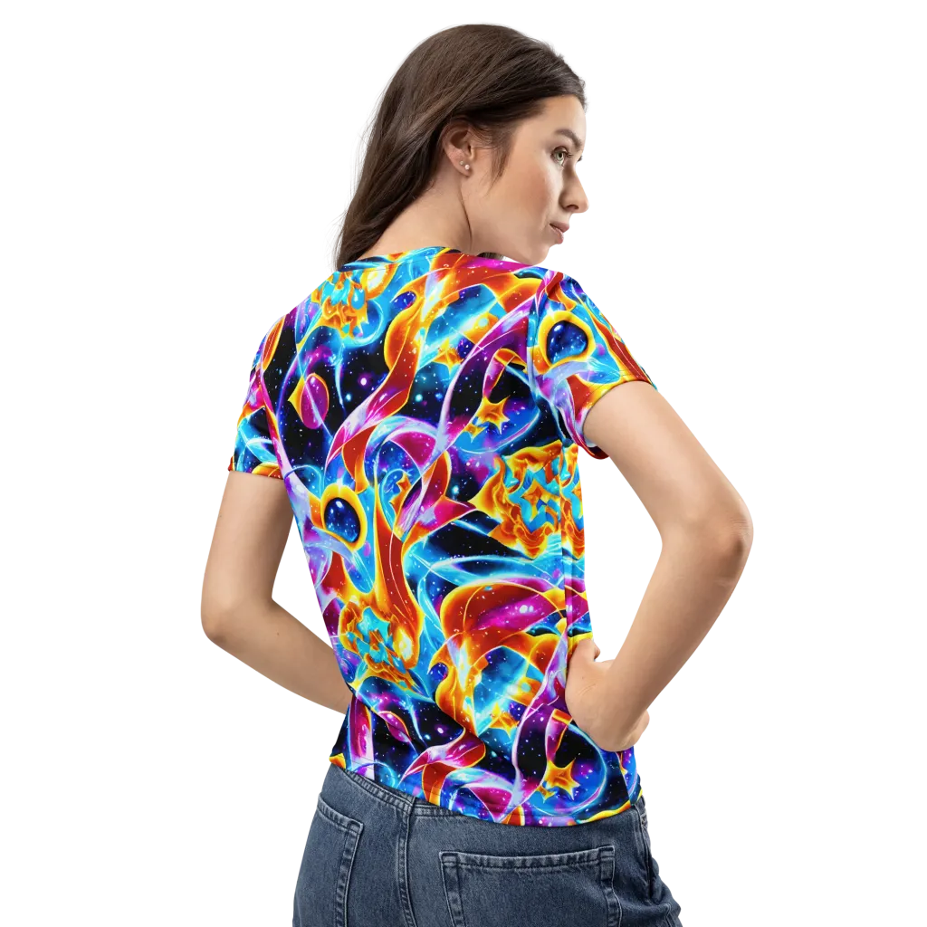 Radiant Gravity on Women's Crew Neck T-Shirt — Back