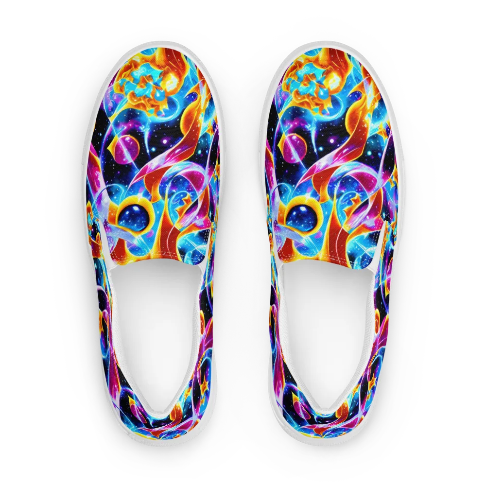Radiant Gravity on Women's Slip-On Canvas Shoes — Front