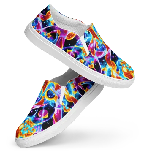 Radiant Gravity on a Women's Slip-On Canvas Shoes