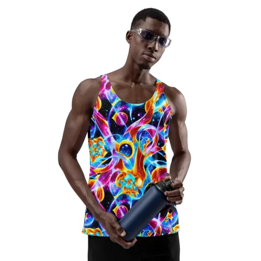 Radiant Gravity on a Men's Tank Top